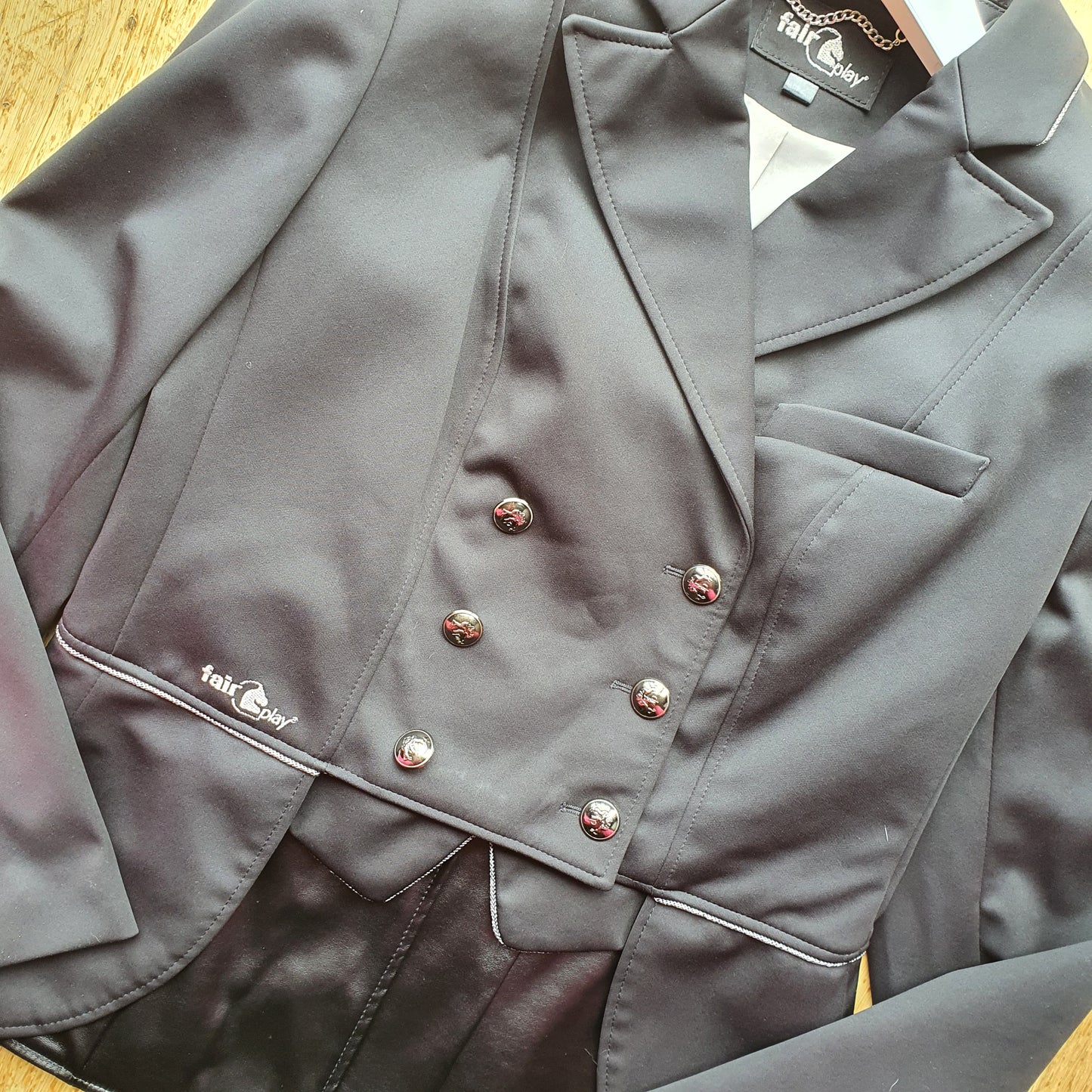 Fairplay black show jacket, ladies 14/16