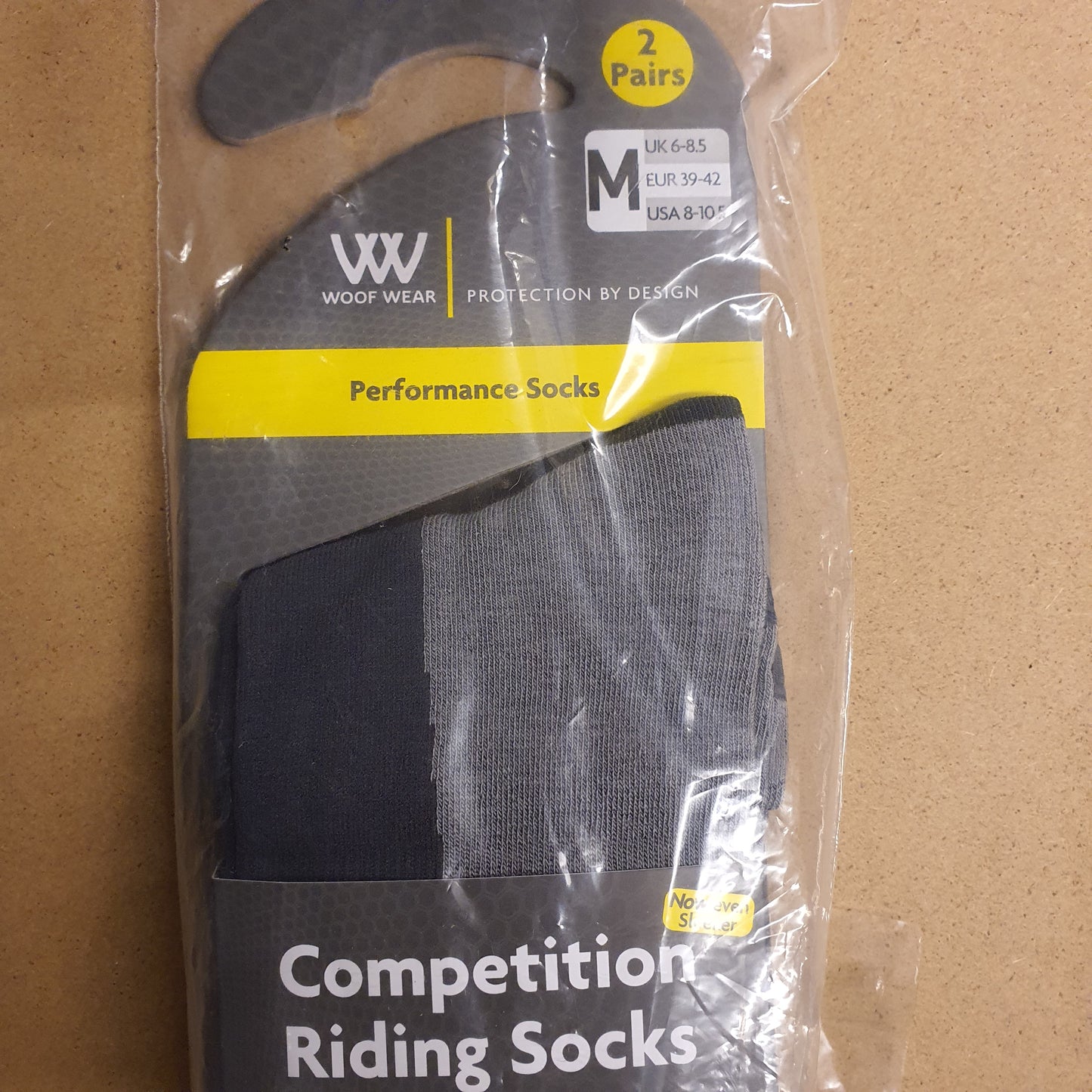 Woof Wear bamboo fibre competition socks - 2 pairs, grey