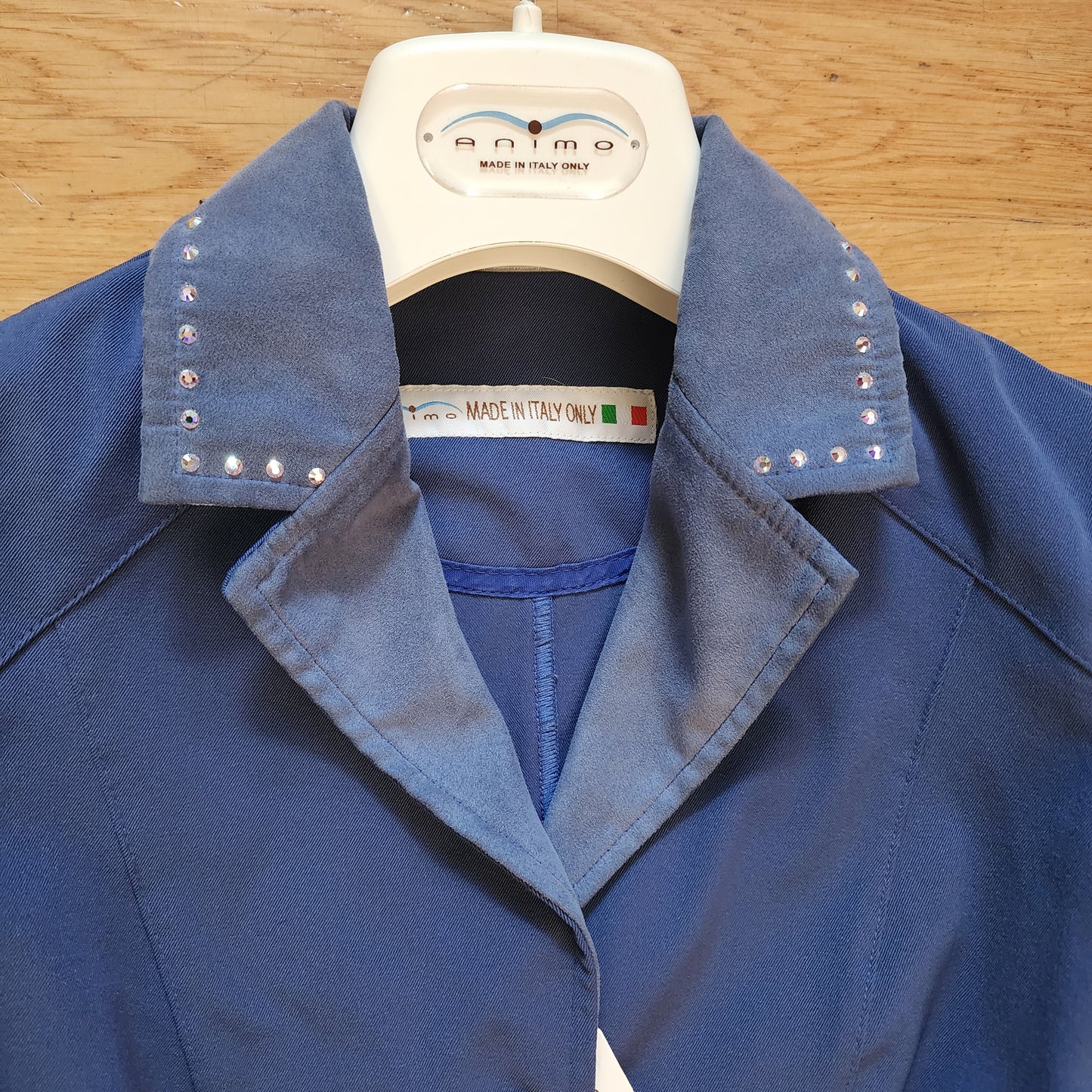 Animo blue show jacket, ladies size 6 (girls age 12)