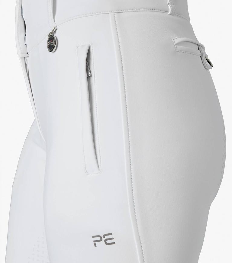 Premier Equine Aradina Ladies Full Seat Gel Competition Riding Breeches - white