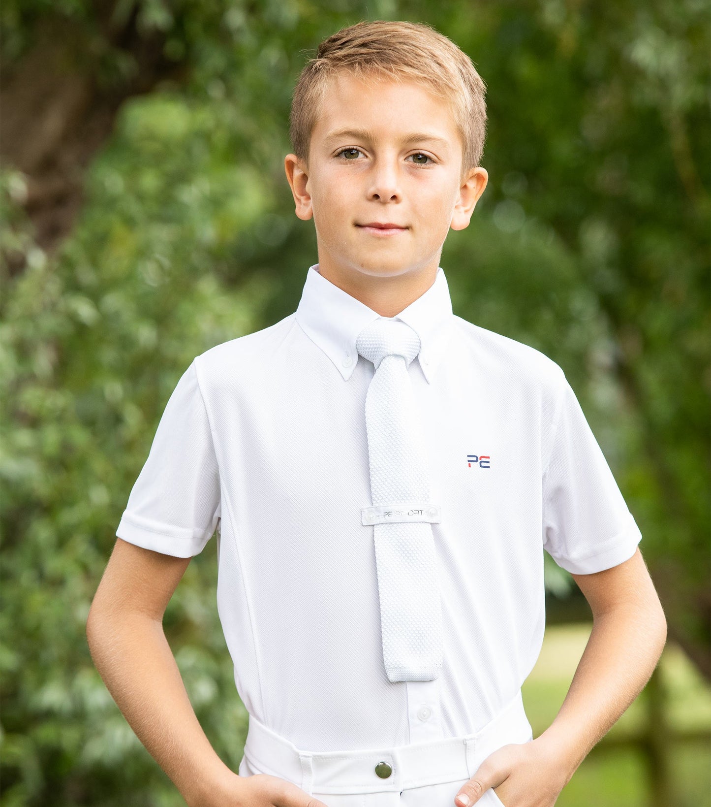 Premier Equine Mini Antonio Boy's Short Sleeve Show Shirt