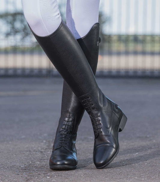 Premier Equine Calanthe Ladies Leather Field Tall Riding Boot - Black
