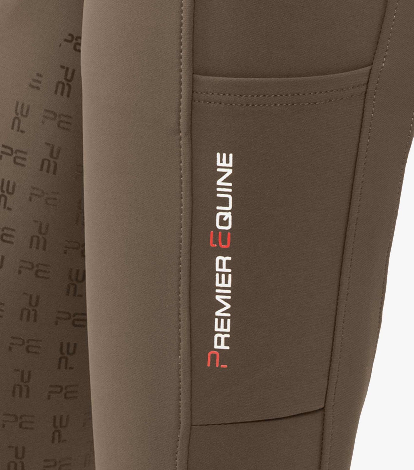 Premier Equine Coco II Ladies Gel Full Seat Riding Breeches, high waisted - Walnut