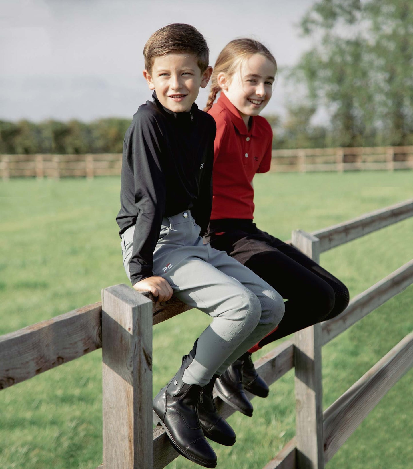 Premier Equine Derby Boy's Riding Breeches (grey)