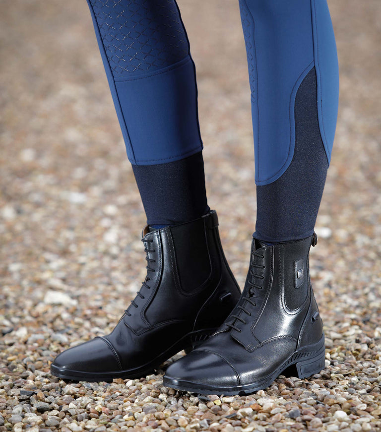 Premier Equine Denver Ladies Leather Paddock/Riding Boots - Black