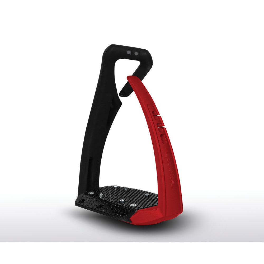 Free Jump red and black soft up Pro stirrups