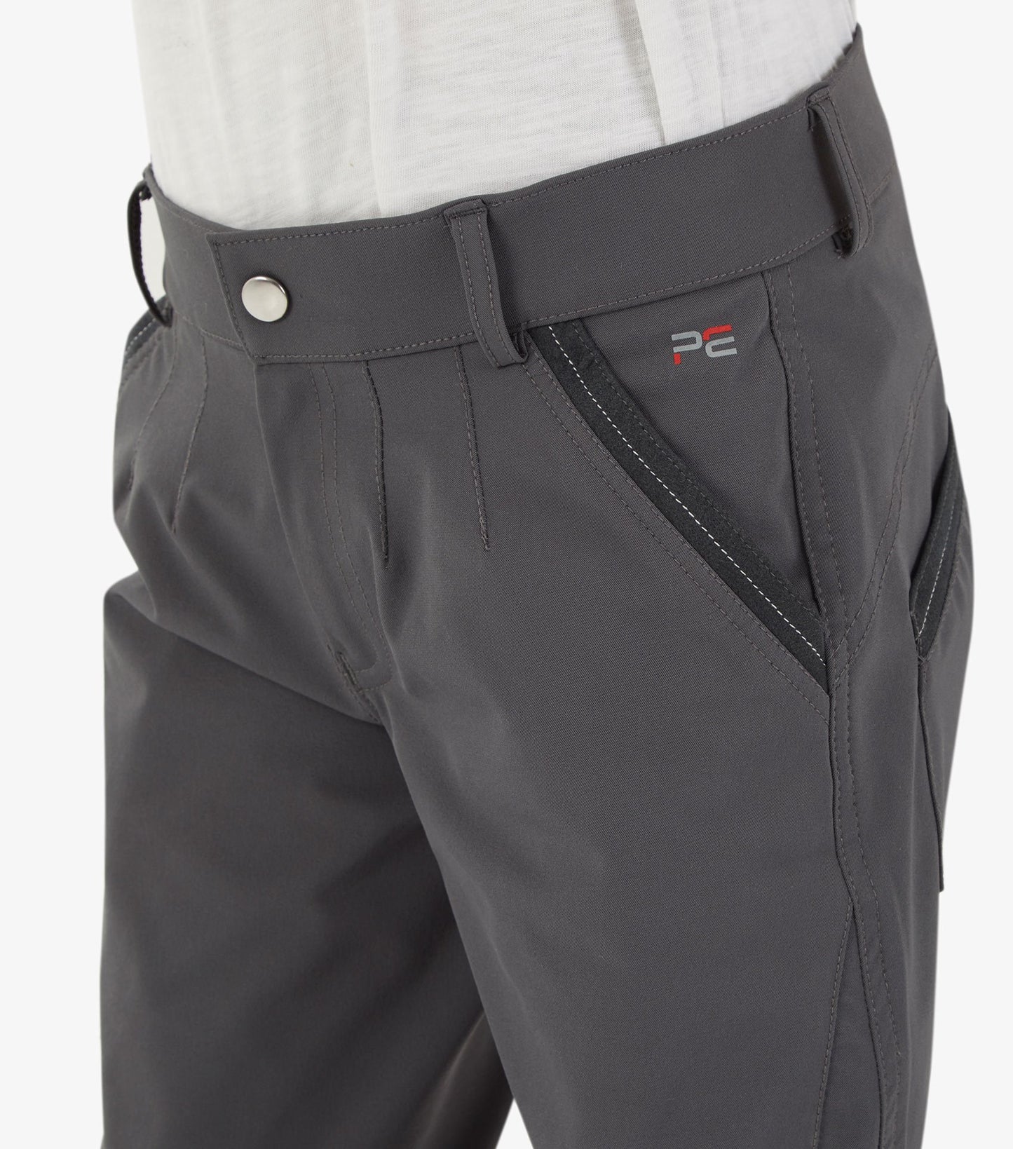 Premier Equine Gando Boys Gel Knee Riding Breeches - grey