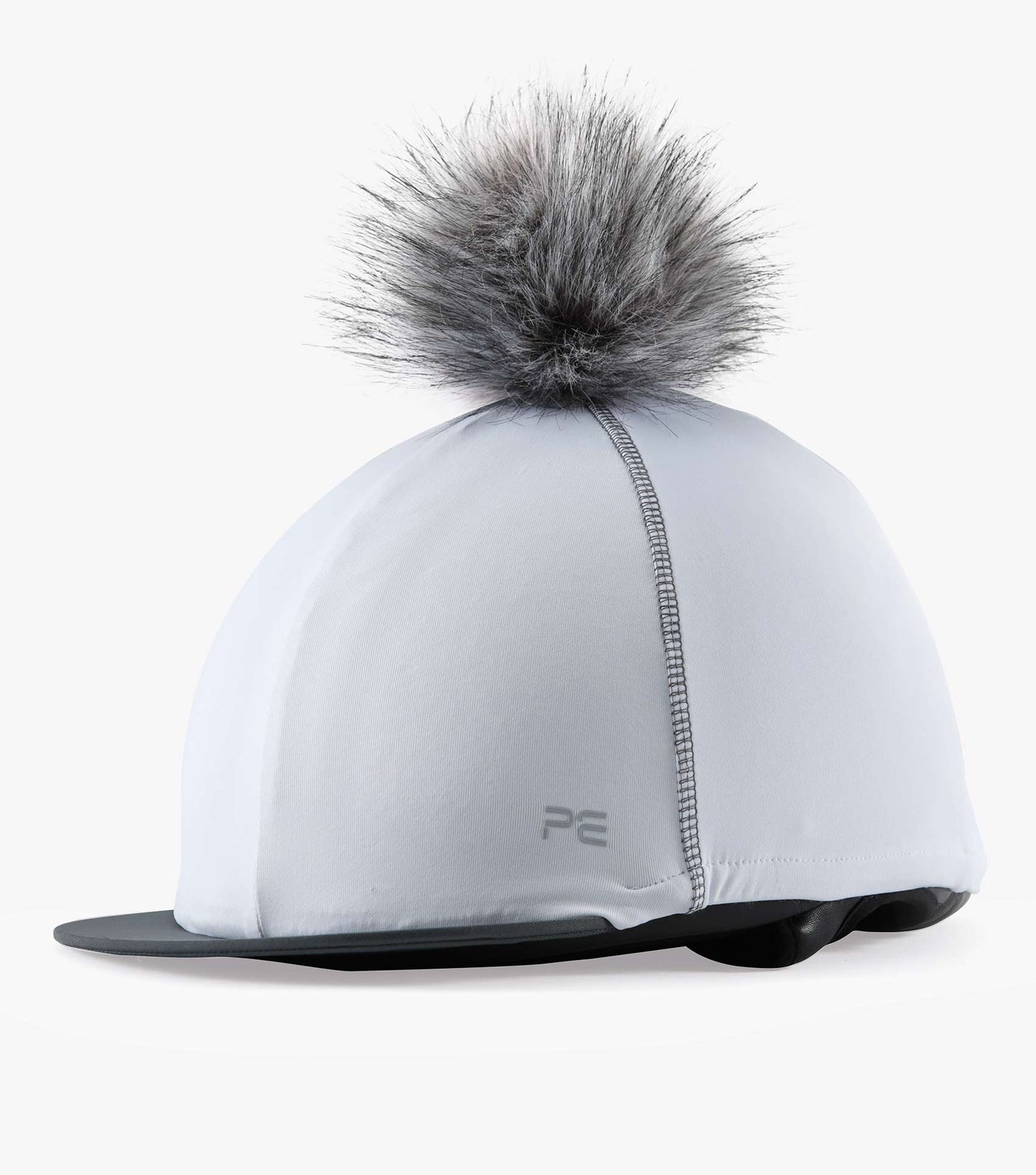 Premier Equine Hat Silk (helmet / hat cover) with detachable Faux Fur Pom Pom