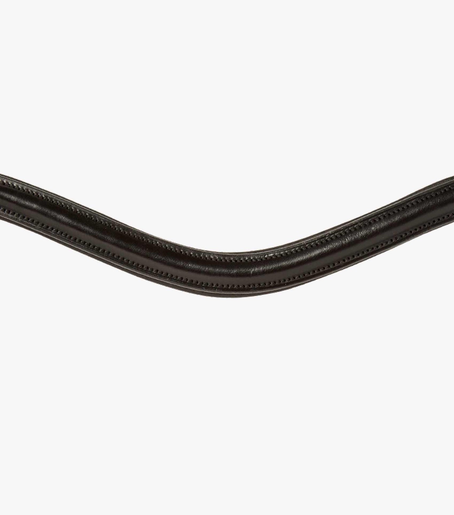 Premier Equine Liscio Plain Shaped Leather Browband