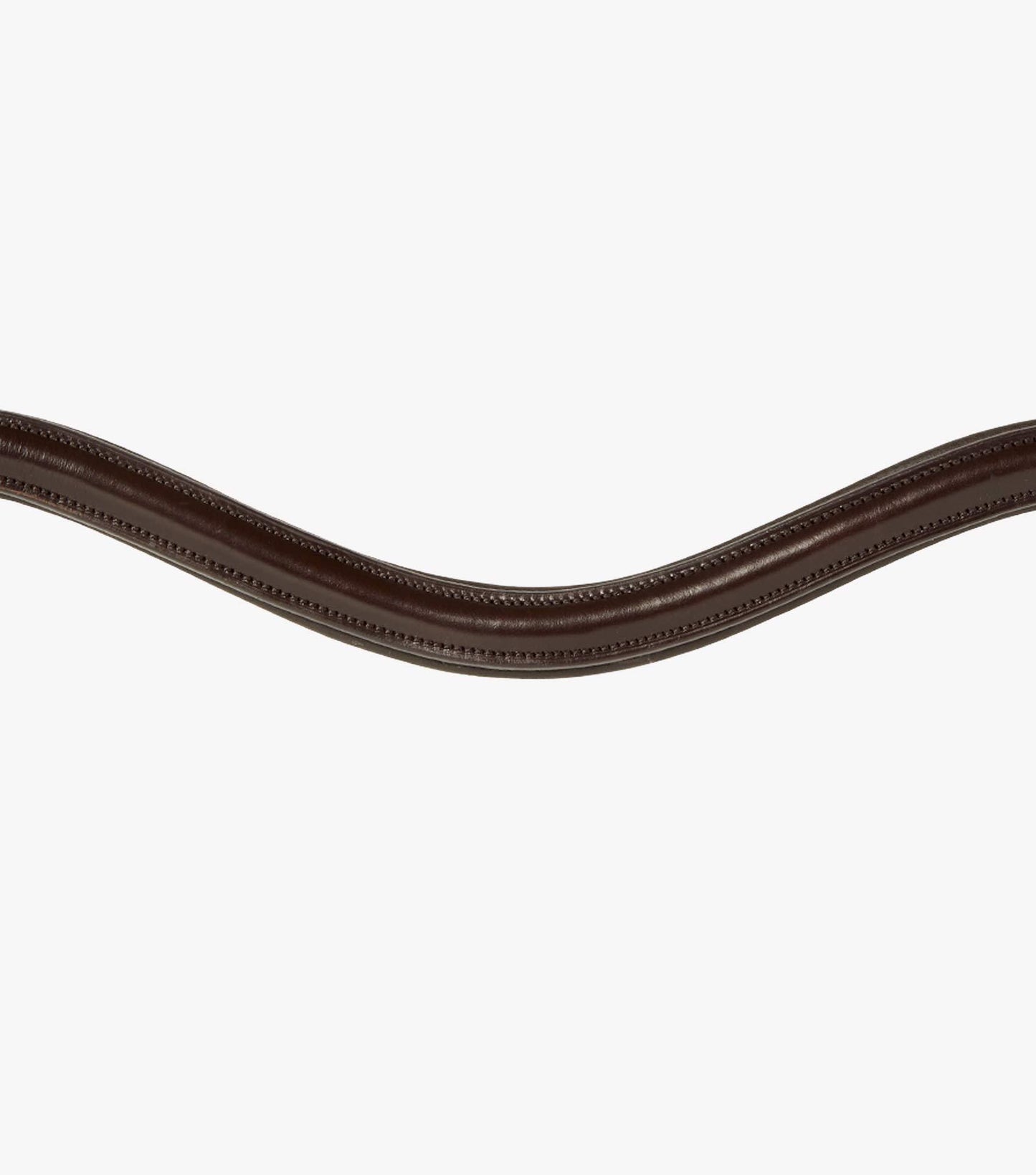 Premier Equine Liscio Plain Shaped Leather Browband