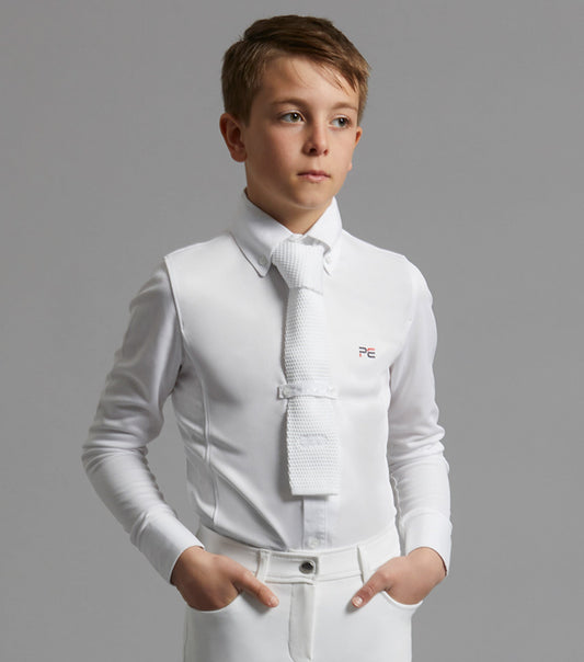 Premier Equine Mini Giulio Boy's Long Sleeve Show Shirt