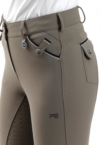 Premier Equine Aradina Ladies Full Seat Gel Competition Riding Breeches  White