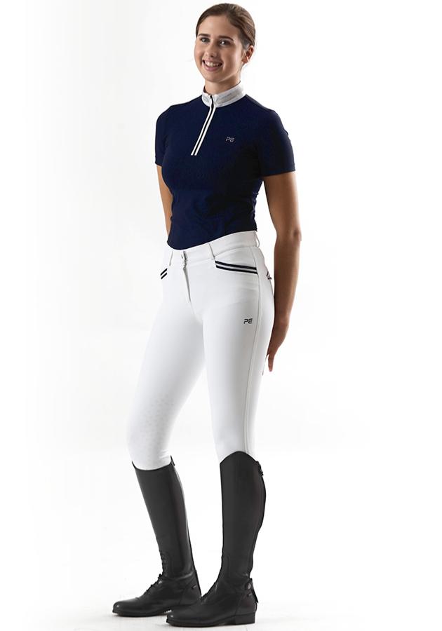 Premier Equine Maria Diamante Show Shirt - navy