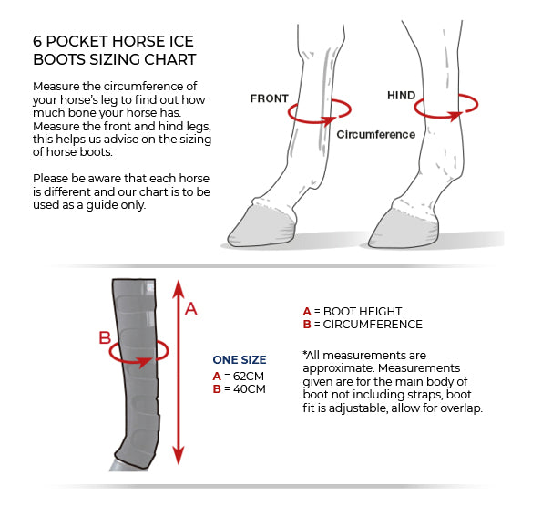 Premier Equine 6 Pocket Horse Ice Boots