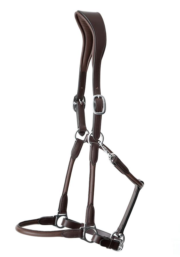 Premier Equine Hennaroso Rolled Anatomic Leather Halter