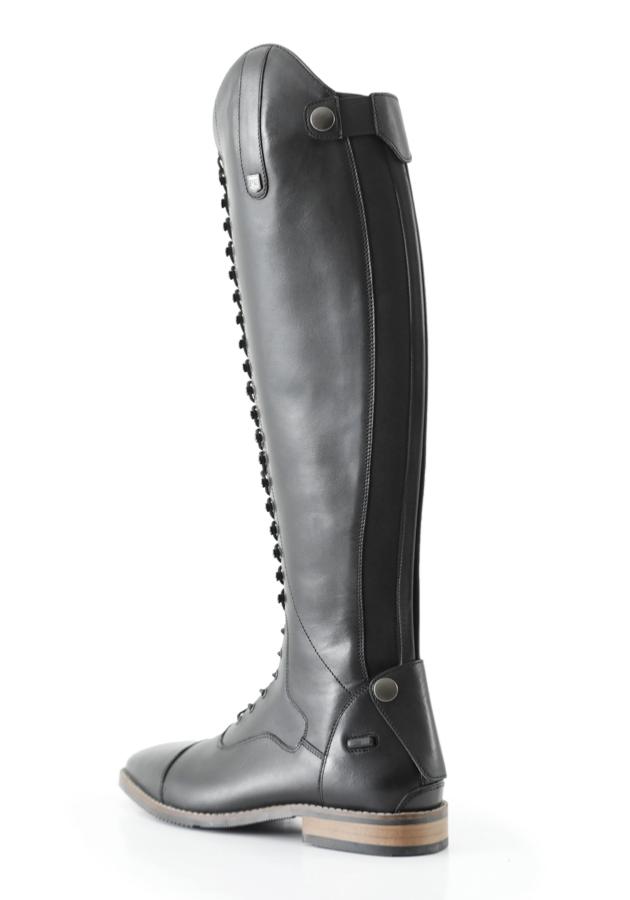Premier Equine Maurizia Ladies Lace Front Tall Leather Riding Boots - Black