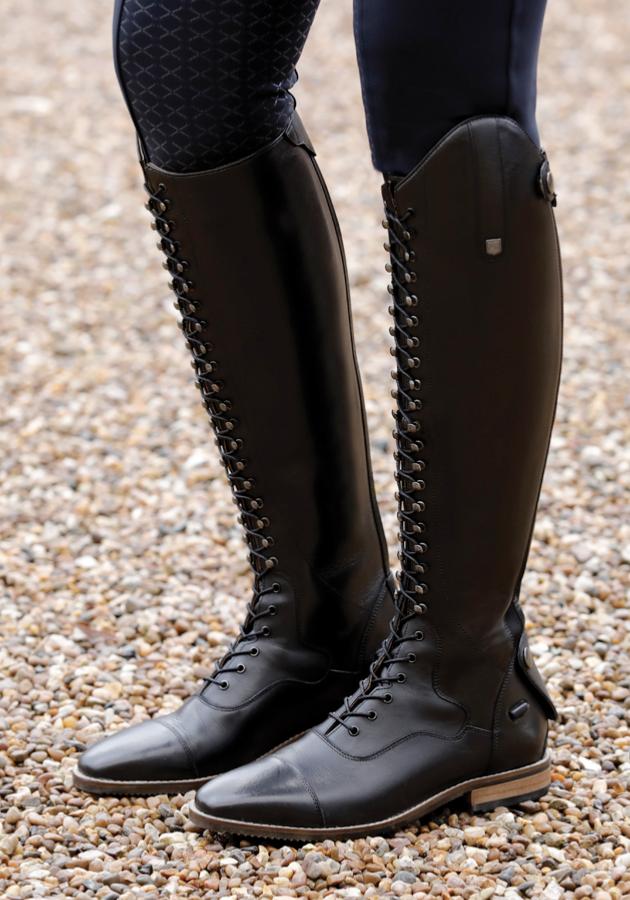 Patent leather riding boots ladies sale