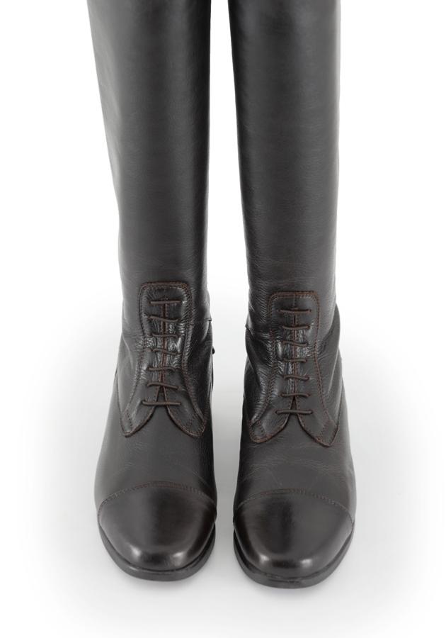 PE Veritini Ladies Long Leather Field Riding Boots -Brown