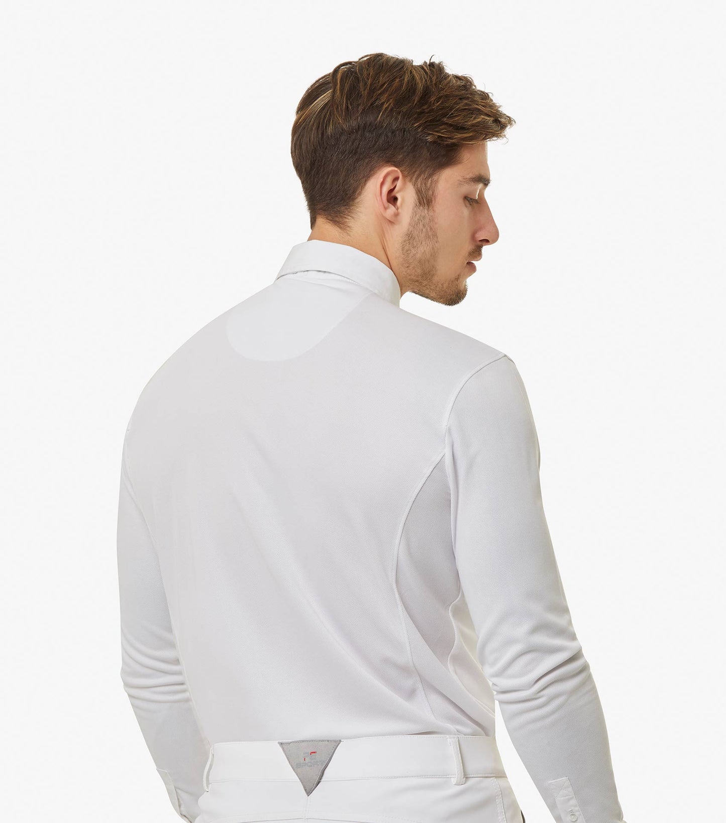 Premier Equine Giulio Men's Long Sleeve Show Shirt (White)