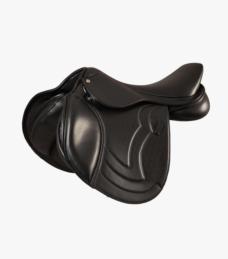 Premier Equine Sautiller Synthetic Close Contact Jump Saddle - Black