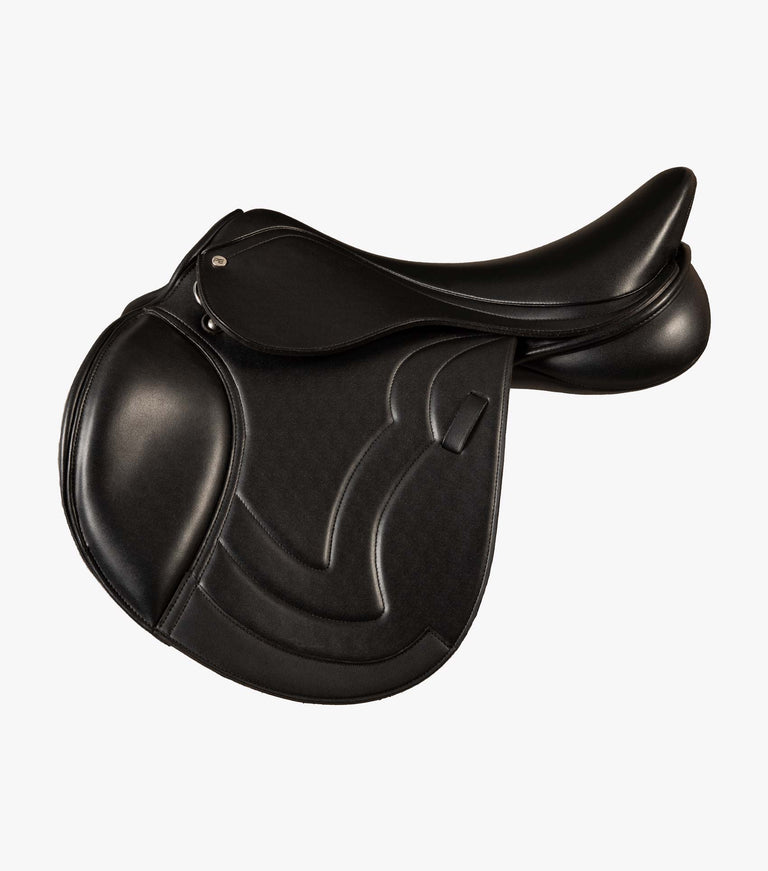 Premier Equine Sautiller Synthetic Close Contact Jump Saddle - Black