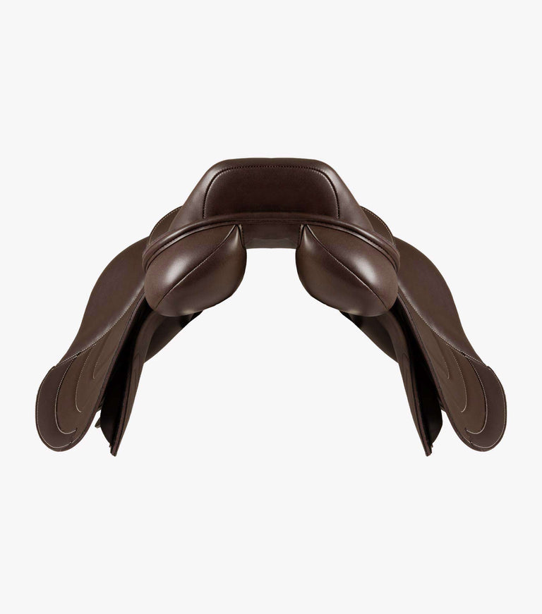 Premier Equine Sautiller Synthetic Close Contact Jump Saddle Brown