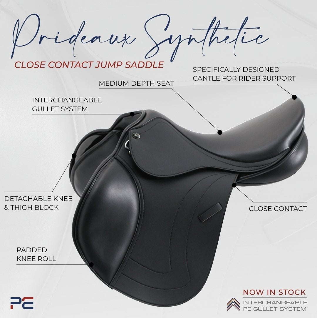 Premier Equine Prideaux Synthetic Close Contact Jump Saddle