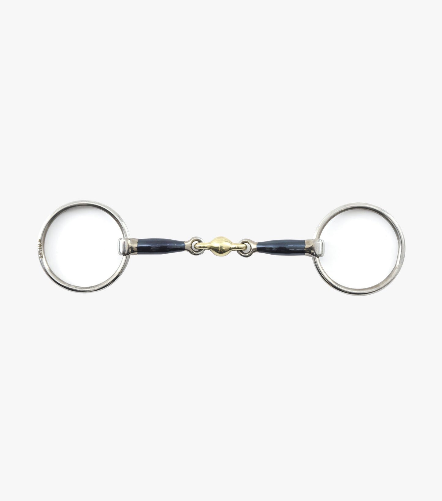 Premier Equine Blue Sweet Iron Loose Ring Snaffle with Brass Alloy Lozenge