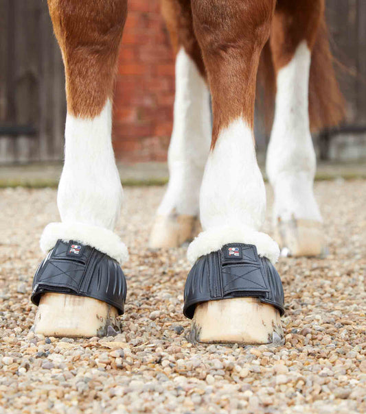 Premier Equine Techno Wool Rubber Bell Over Reach Boots