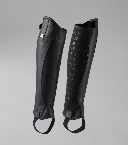 Premier Equine Actio Leather Half Chaps - black