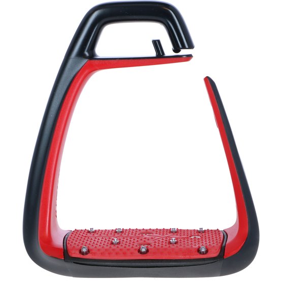 Free Jump Soft Up Classic adult black and red stirrups