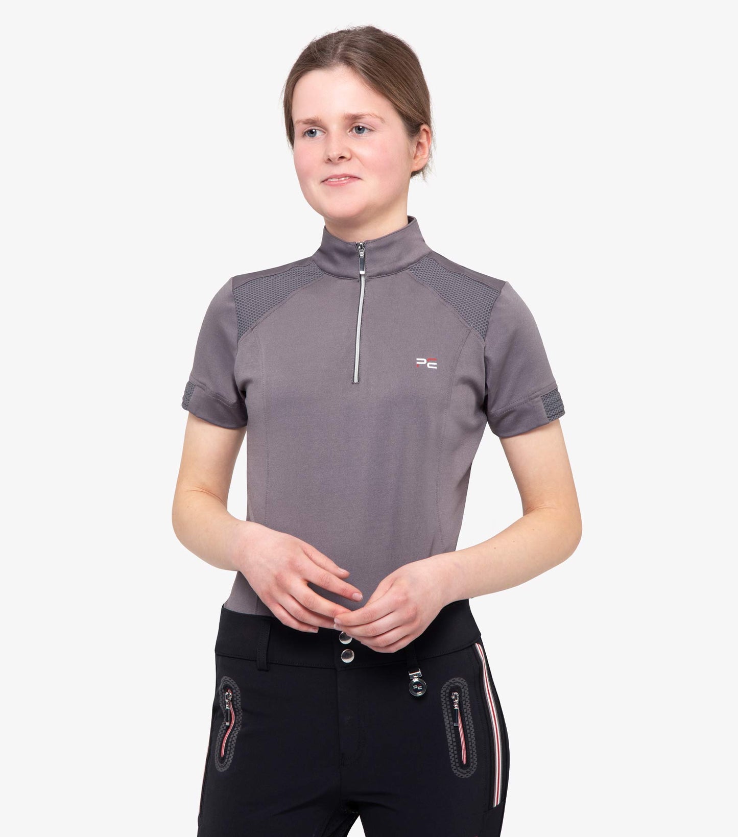 Premier Equine Mini Remisa Girls Technical Short Sleeved Riding Top