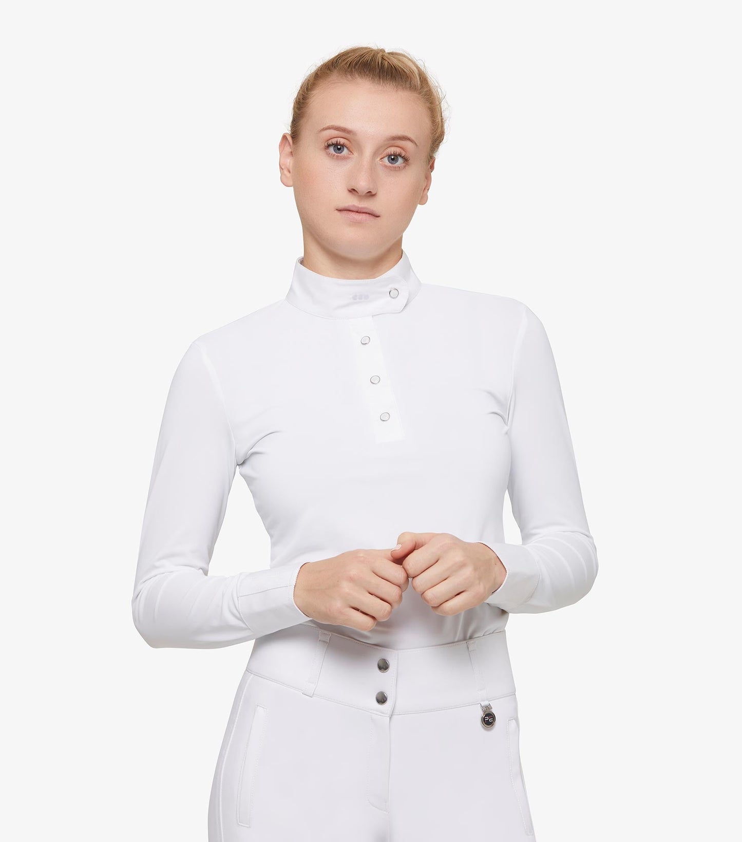Premier Equine Rossini Lycra Show Shirt - White